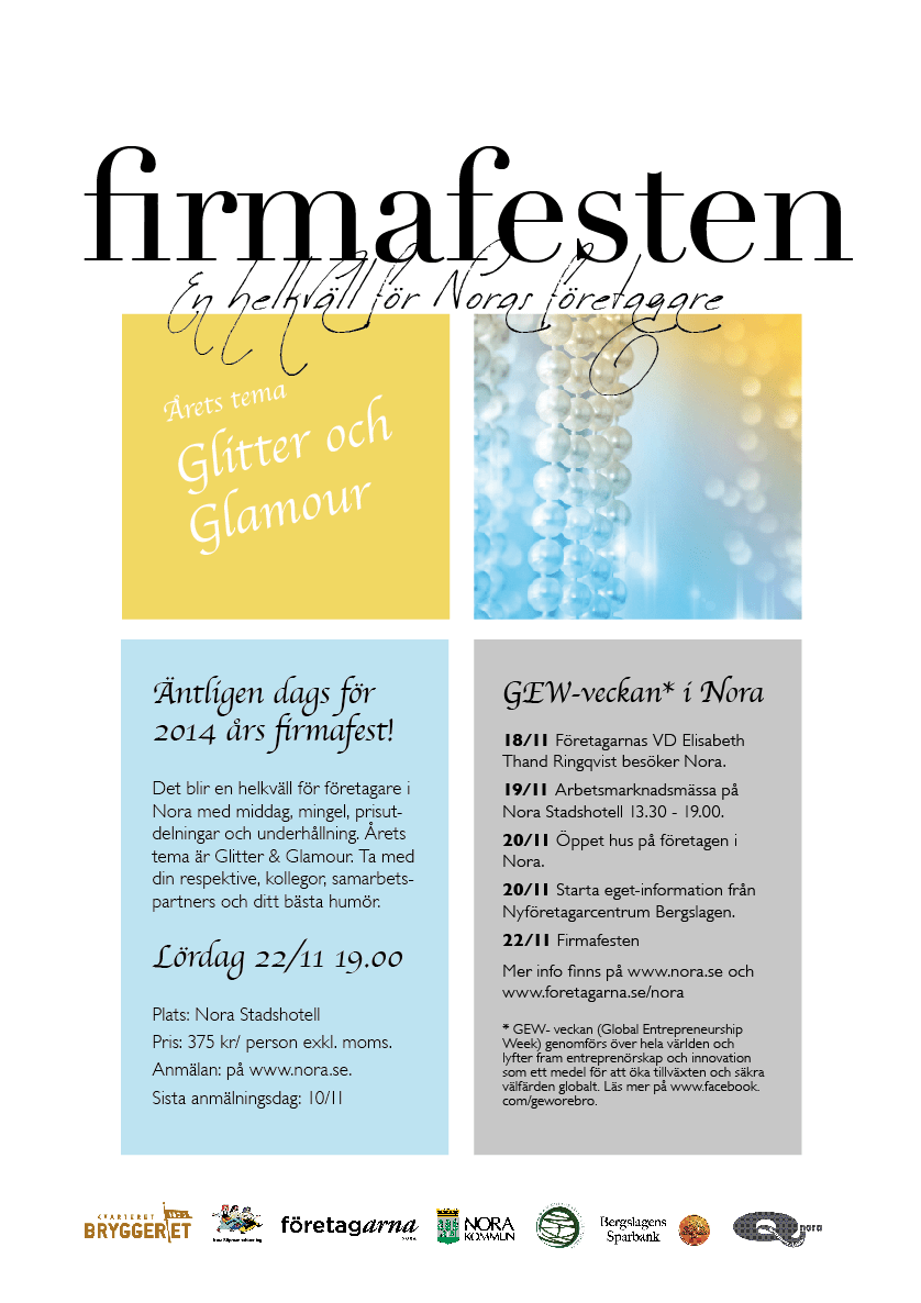 Inbjudan till Firmafesten 2014 av Susann Rickan