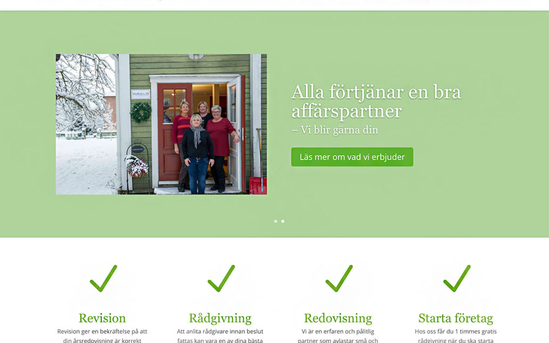 Webbsida och foto för Dagboken AB