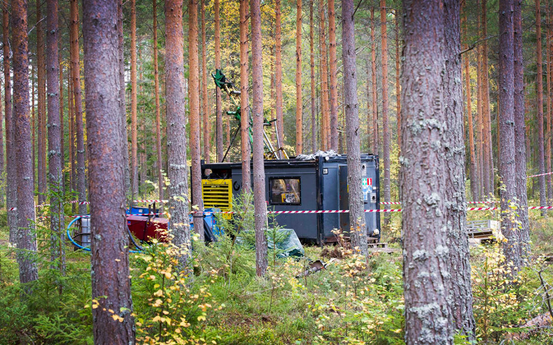 Kärnborrning pågår