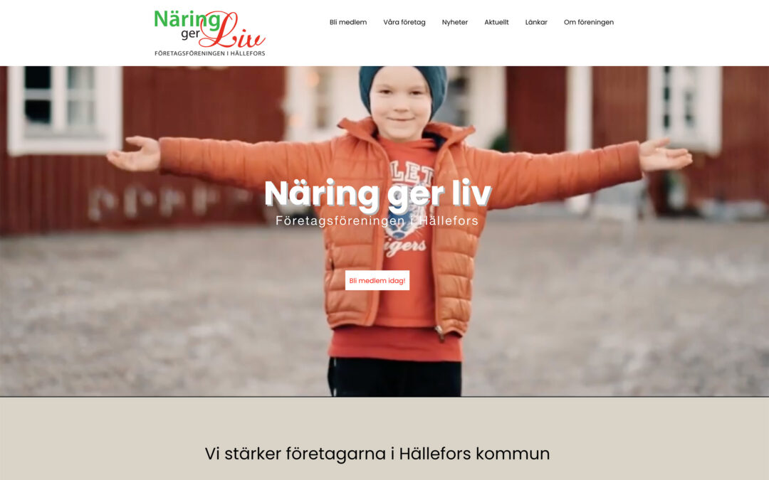 Webbsida för Företagsföreningen Hällefors