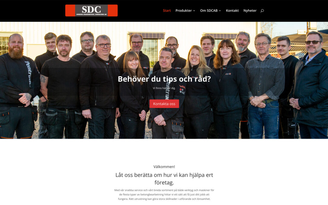 Utveckling av SDCAB´s webbsida