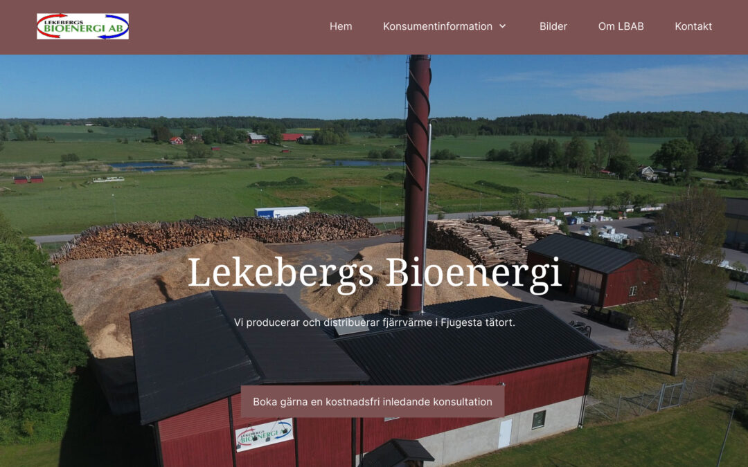 Webbsida Lekebergs Bioenergi – 2023