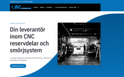 Webbsida för AC Maskin i Nora